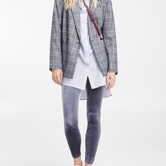 La Classe Couture high waist velvet leggings - Picture 1 of 4